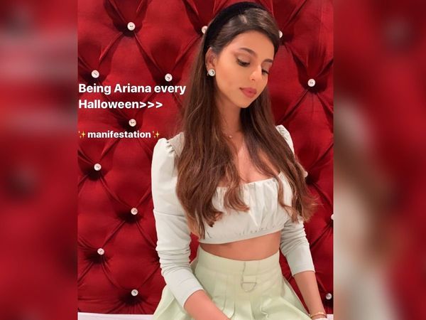 Shah Rukh Khan Daughter Suhana Khan Copy Ariana Grande for Halloween 2020 