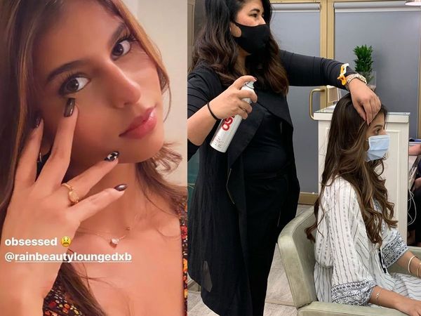 Suhana Khan visits a salon