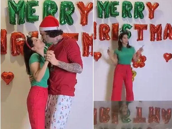 Sunny Leone Daniel Weber Christmas dance video