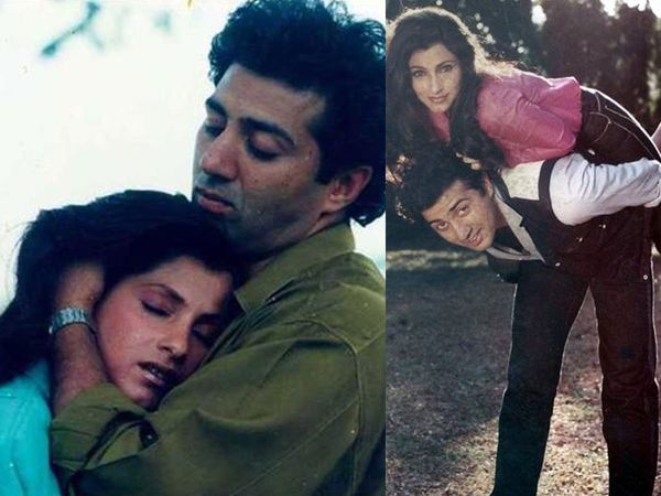 Sunny Deol with Dimple Kapadia