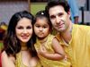 Sunny Leone with Daughter Nisha and Husband
