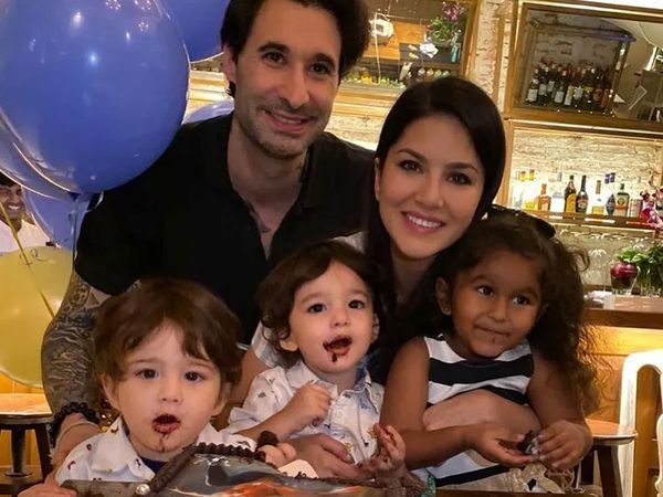 Sunny Leone with Husband and Children