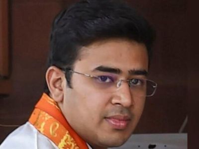 Delhi Police interrogates Tejashwi Surya in connection with the protest outside Kejriwals house Delhi Police interrogates Tejashwi Surya in connection with the protest outside Kejriwals house