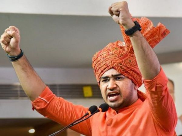 BJP leader Tejasvi Surya says is 'anti-Hindu' so we must defeat it 