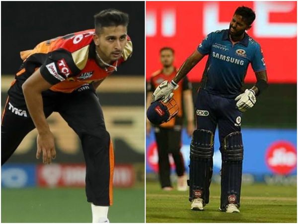 Umran Malik, Suryakumar Yadav, SRH vs MI IPL 2021