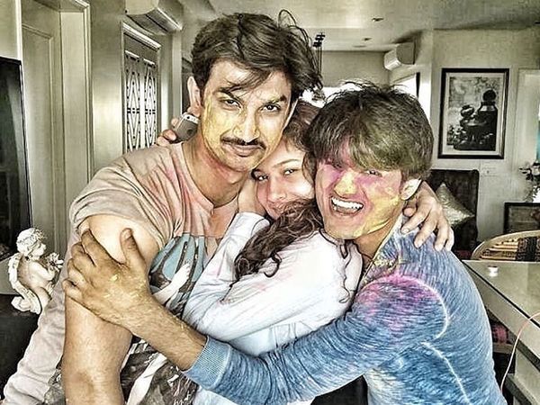 Sushant Singh Rajput with Ankita Lokhande and Sandip Ssingh