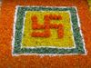 Diwali Special Swastik Rangoli Design in hindi video 