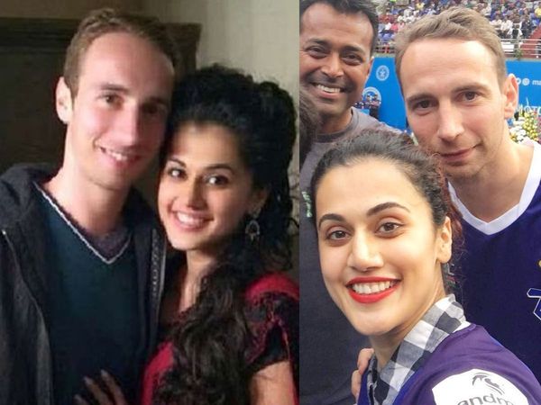 Taapsee Pannu with boyfriend Mathias Boe