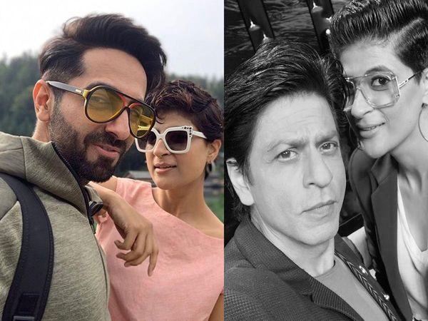 Tahira Kashyap with Ayushmann Khurrana and Shah Rukh Khan