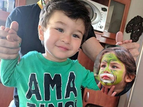 Taimur Ali Khan face paint photo