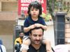 Taimur Ali Khan with Father Saif Ali Khan