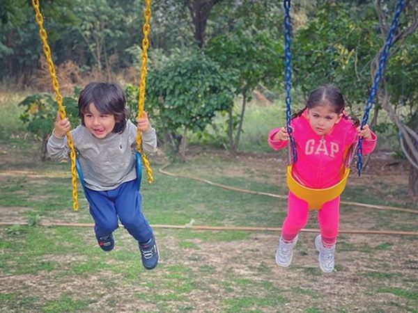 Taimur Ali Khan and Inaaya Naumi Kemmu