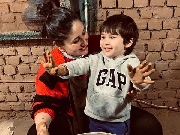 Taimur Ali Khan with mother Kareena Kapoor Khan