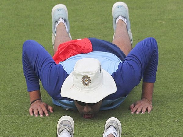 Indian cricket team training drill