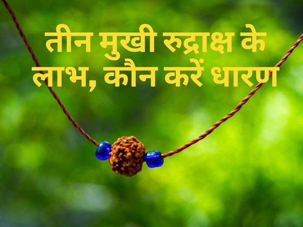 Teen Mukhi Rudraksh ke Labh
