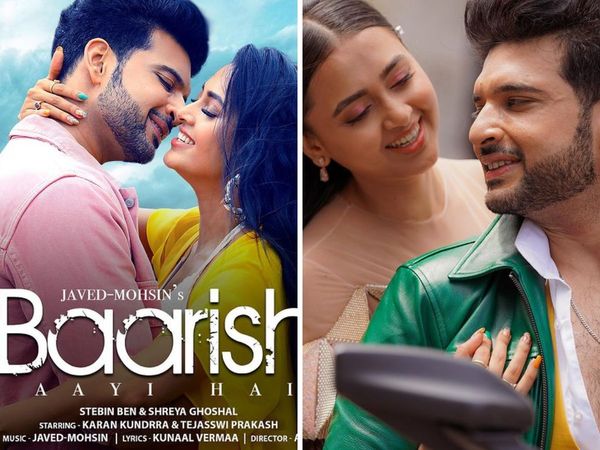 Tejasswi Prakash And Karan Kundrra Upcoming Music Video Baarish Aayi Hai Poster Unveiled, Baarish Aayi Hai Music Video Poster