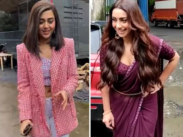 Naagin 6 Actress Tejasswi Prakash and Mahek Chahal Spotted on the set-