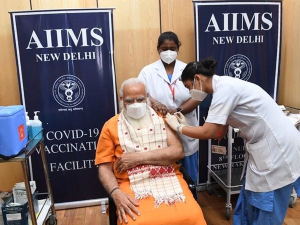 PM Modi gets second dose of the COVID-19 vaccine at AIIMS today