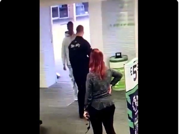 Security Guard Punched To Thief Then What Happened Watch Viral Video