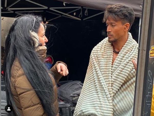 Tiger Shroff with Mother Ayesha Shroff