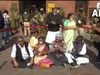 TMC MPs stage a sit-in protest outside MHA seeking appointment from Amit Shah
