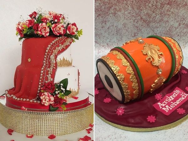 Wedding Cake Designs desi or traditional designs are more popular in this shadi season 