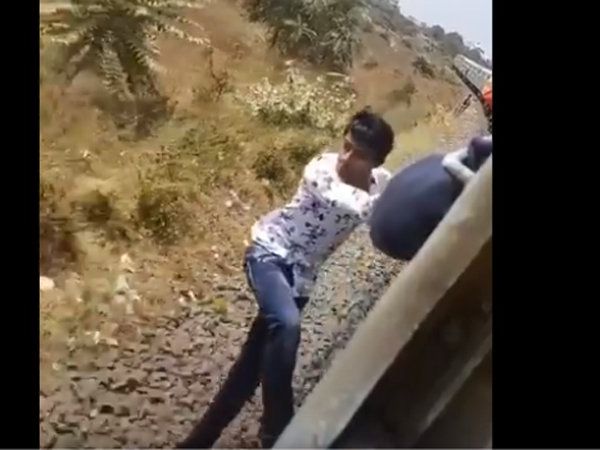 Stunt Video in Train