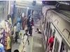 Woman Falls off moving train then what happened watch viral video