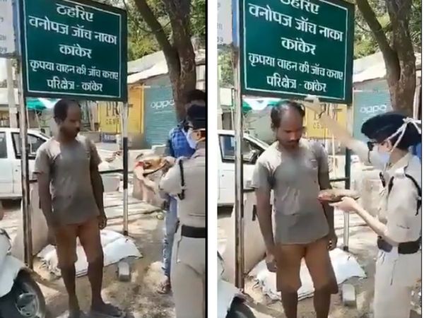 बिना मास्‍क पहने बाहर निकले शख्‍स को सबक सिखाने के लिए महिला कॉन्‍सटेबल ने अलग ही तरीका अपनाया