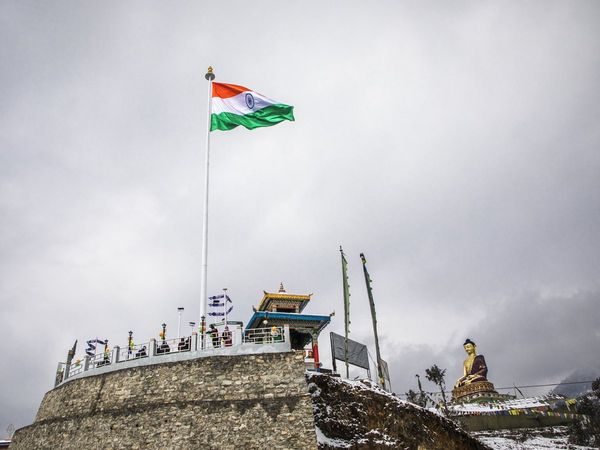 Arunachal Pradesh CM hoists 104 feet high tricolor in Tawang, second tallest national flag, see photos