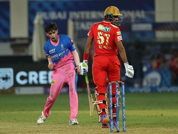 IPL 2021 PBKS vs RR Match: कार्तिक त्‍यागी ने आखिरी ओवर में किया कमाल