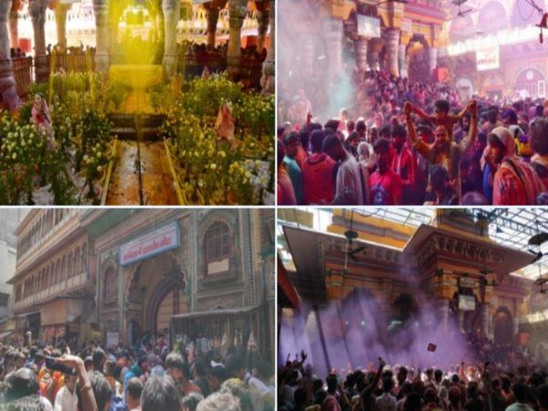 Holi 2022 Holi Played With Flowers in Dwarkadhish Temple Watch Photos