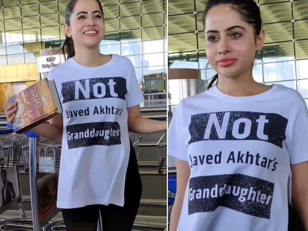 Urfi Javed carrying Bhagavad Gita in Airport gets Trolled Watch video