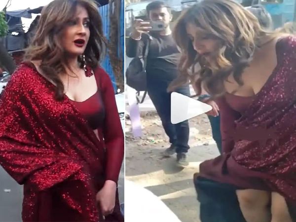 Naagin 6 Actress urvashi dholakia oops moment, TV Acteess enter in bigg boss 15 finale 