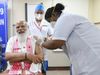 PM Modi Takes first dose of the COVID-19 vaccine at AIIMS