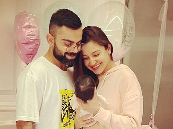 Virat Kohli and Anushka Sharma with daughter Vamika