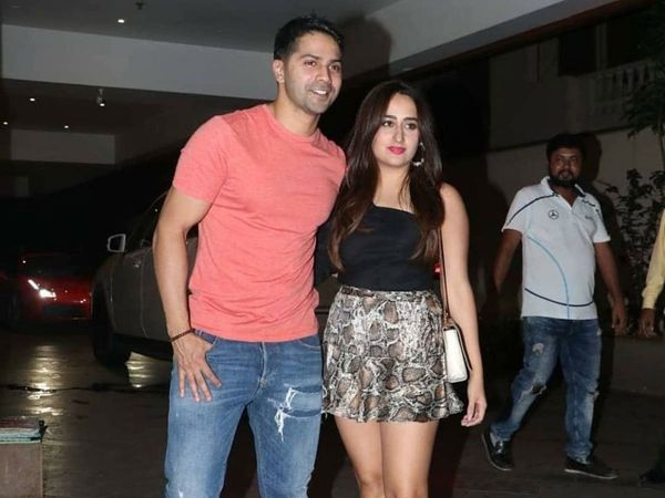 Varun Dhawan with Natasha Dalal