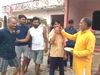 People in Bikaru distribute sweets after history-sheeter Vikas Dubey killed in police encounter in kanpur