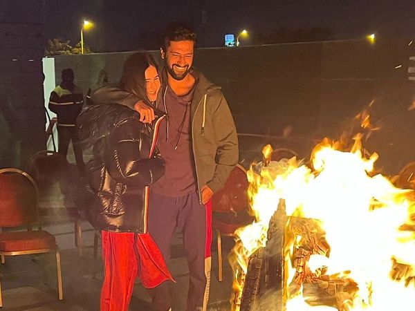 Katrina Kaif and Vicky Kaushal Celebrate Their First Lohri Together