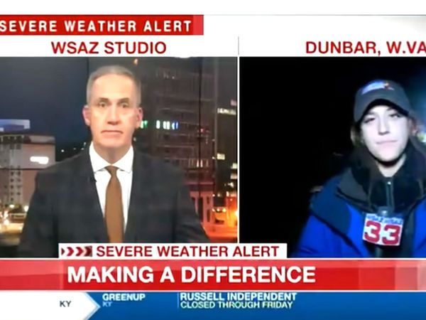 Women journalist Viral video