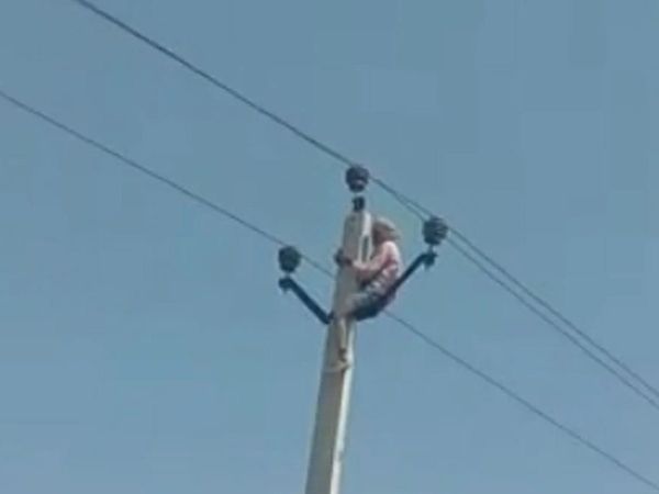 दूसरी शादी की जिद, बिजली के खंभों पर चढ़ा दादा-नाना बन चुका 60 साल का बुजुर्ग