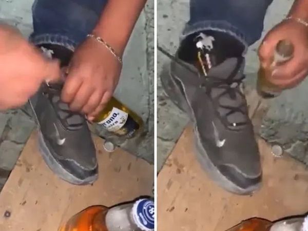 कभी खोली है जूते की लैस से बीयर की बोतल? वायरल हो रहा इस शख्‍स का 'जुगाड़'