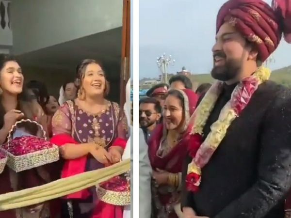 Adorable video: 'आप यहां आए किसल‍िए', सालियों ने यूं रोका जीजा का रास्‍ता, बारातियों के चेहरे भी खिल उठे