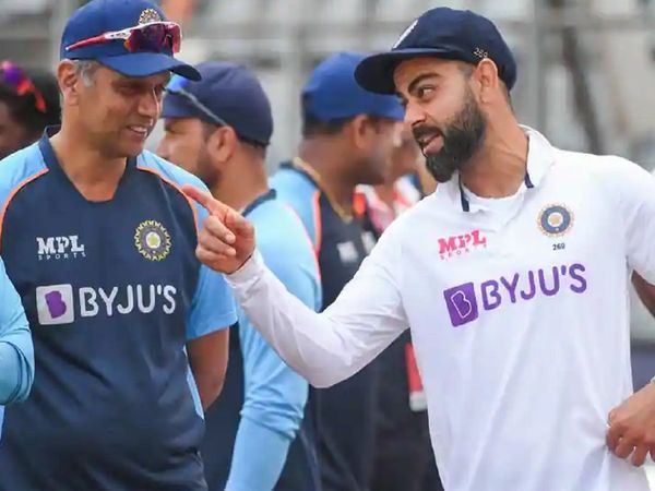 Virat Kohli and Rahul Dravid