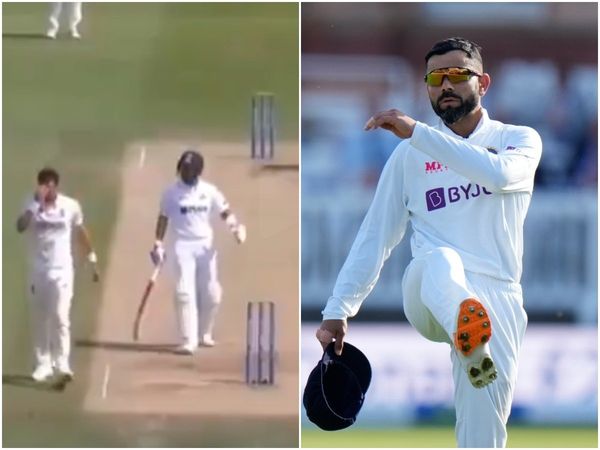 Virat Kohli and James Anderson fight