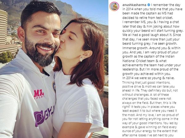 Anushka Sharma post Emotional note in Instagram For for Virat Kohli and talk About daughter Vamika Kohli