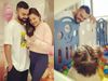 anushka sharma shared picture of virat kohli and vamika, virat kohli playing with vamika