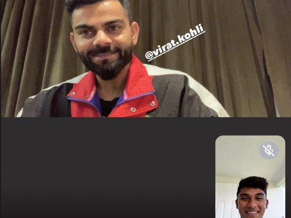 Virat Kohli zoom chat with Indian Under-19 cricketers