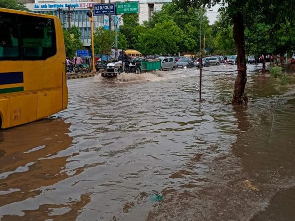 water logging in gurugram