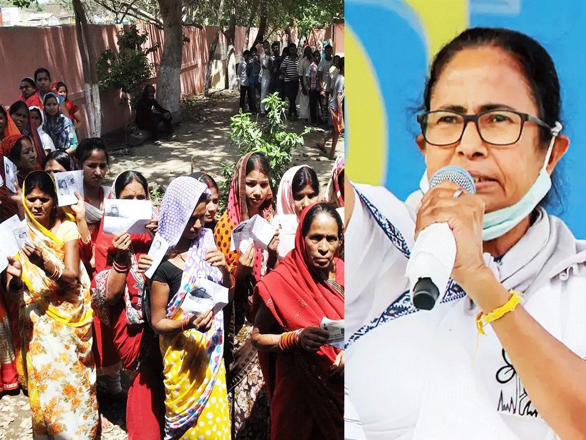 West Bengal: ममता बोलीं- 'कोरोना को देखते हुए एक साथ हो बाकी सभी चरणों का चुनाव'
